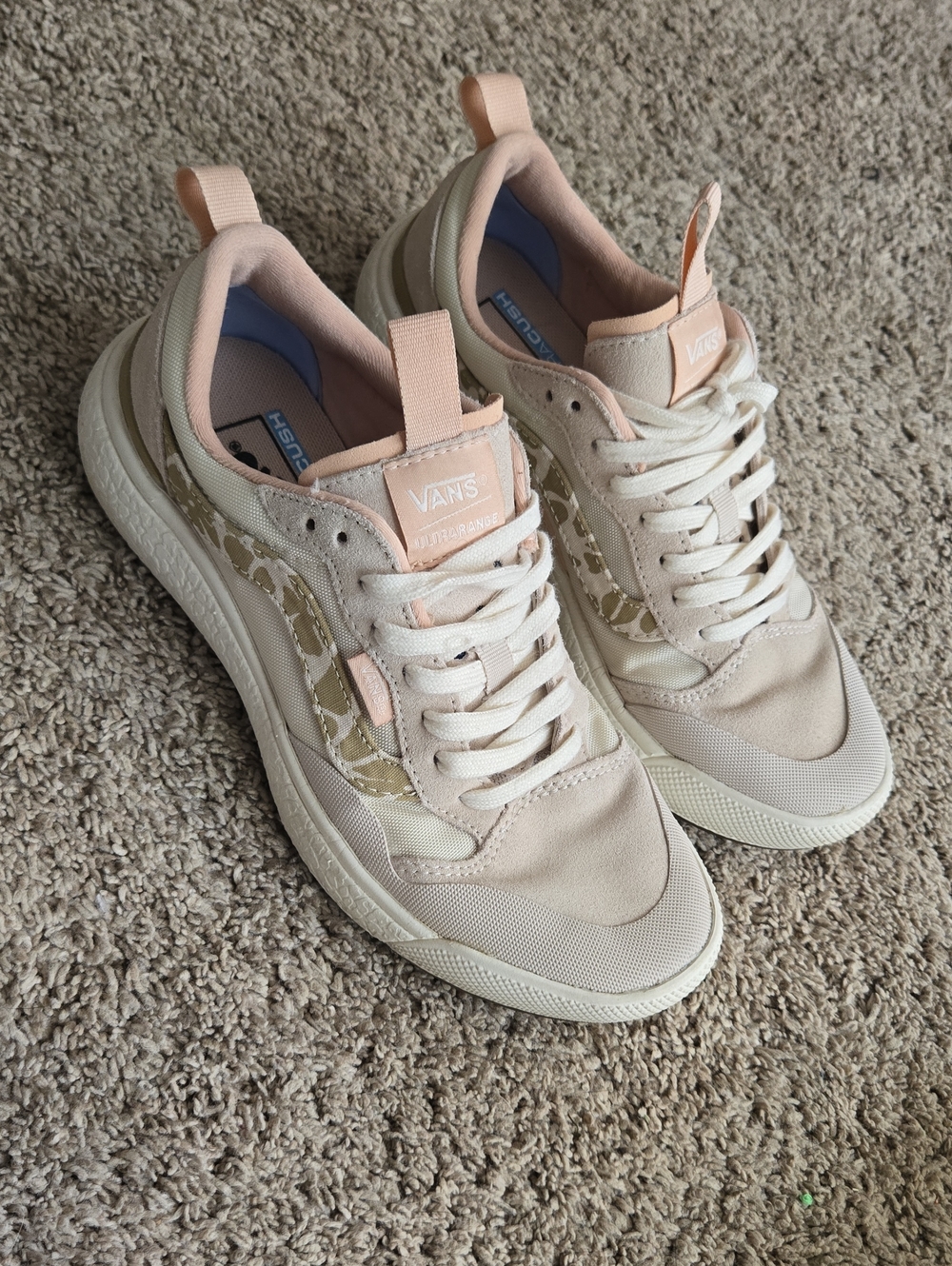 Van's Ultra Range Cream Colored Shoes
